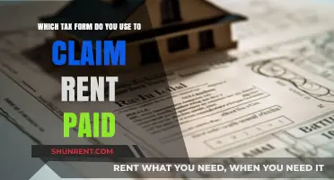 Claiming Rent Paid on Taxes: Which Tax Form Should You Use?