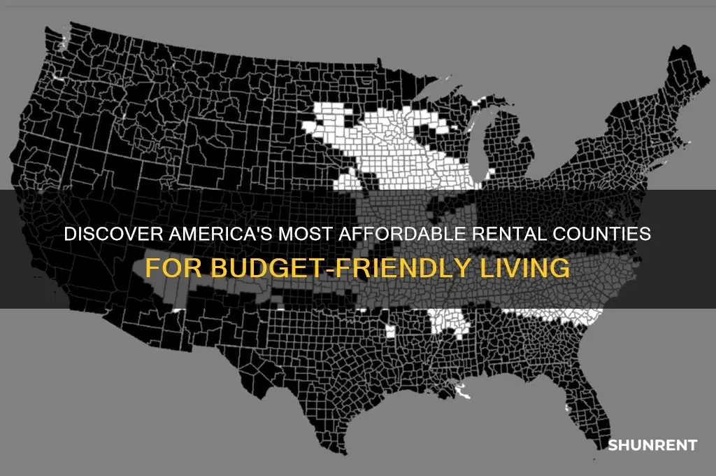 which us counties have the most affordable rent