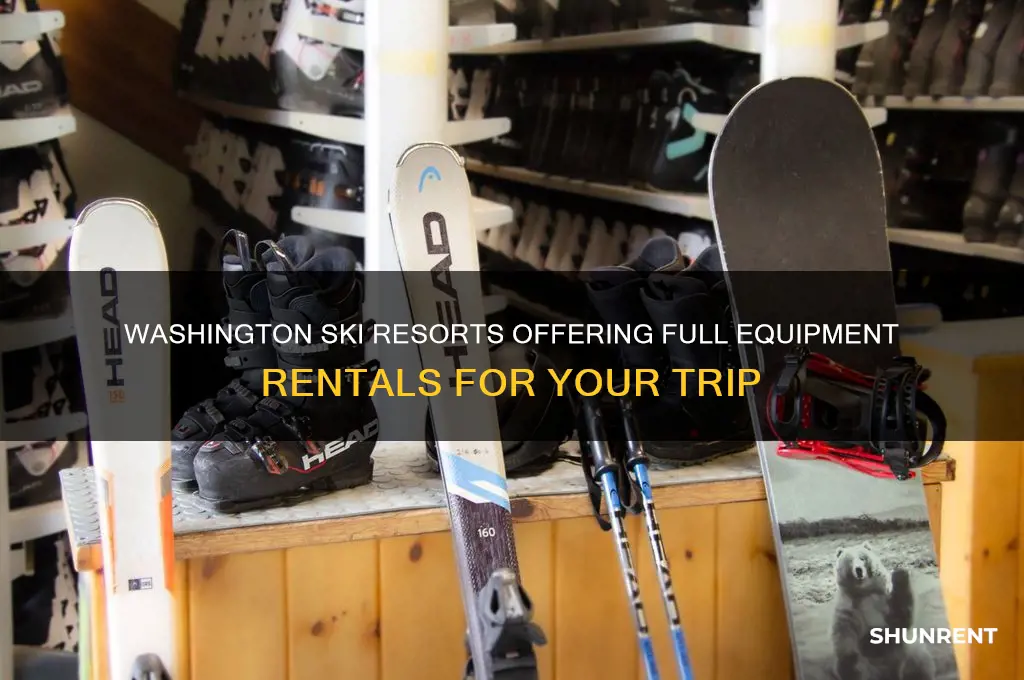 which washington ski resorts rent all the equipment
