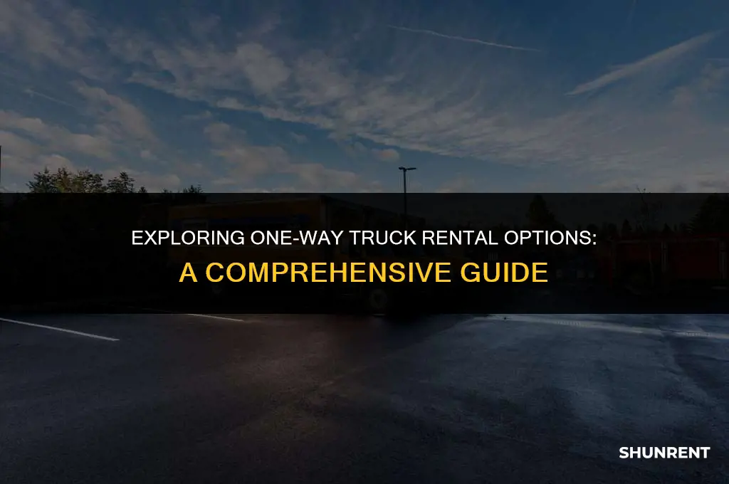 who company rents a trucks one way