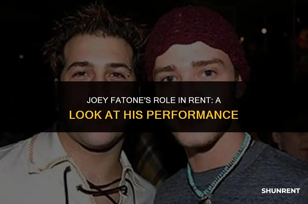 who did joey fatone play in rent