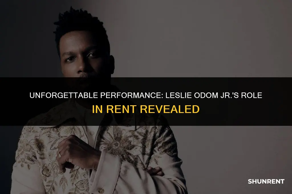 who did leslie odom play in rent