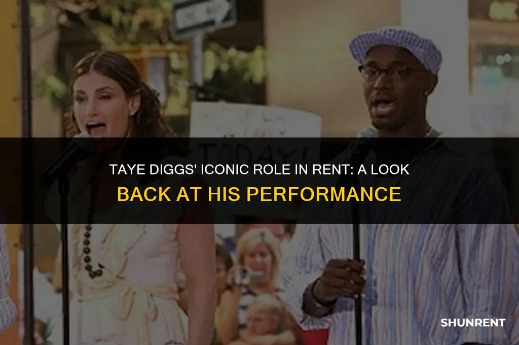 who did taye diggs play in rent