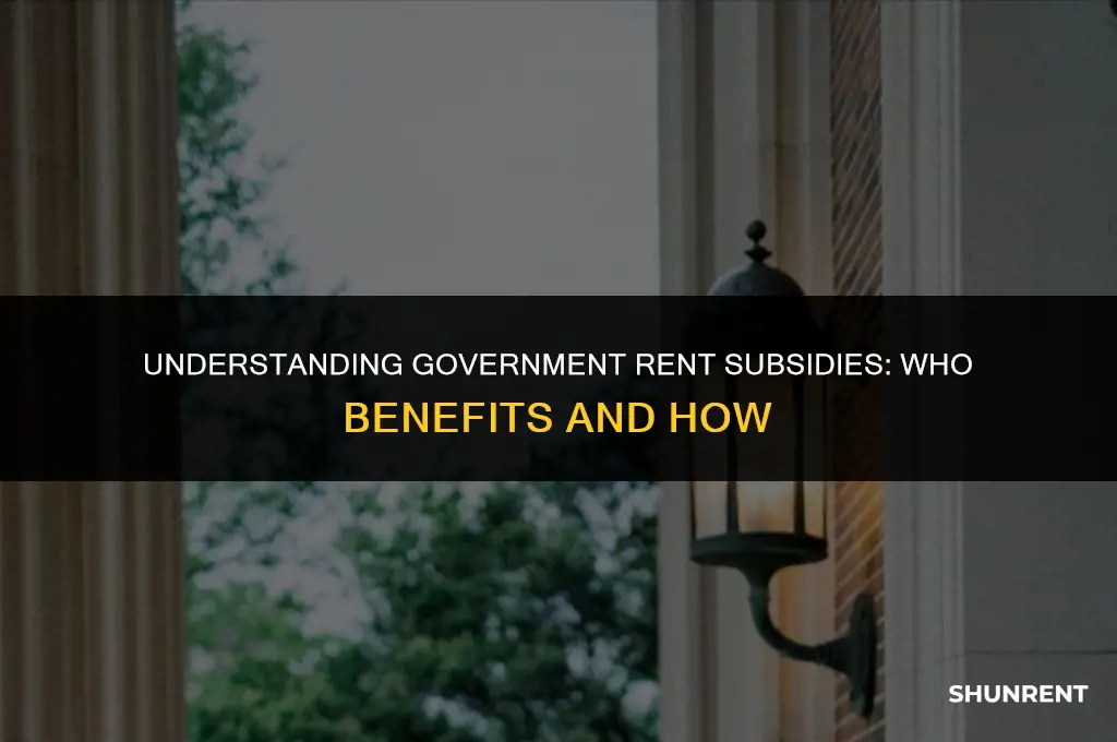who does the government subsidize rent for