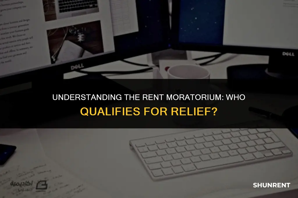 who does the rent moratorium apply to