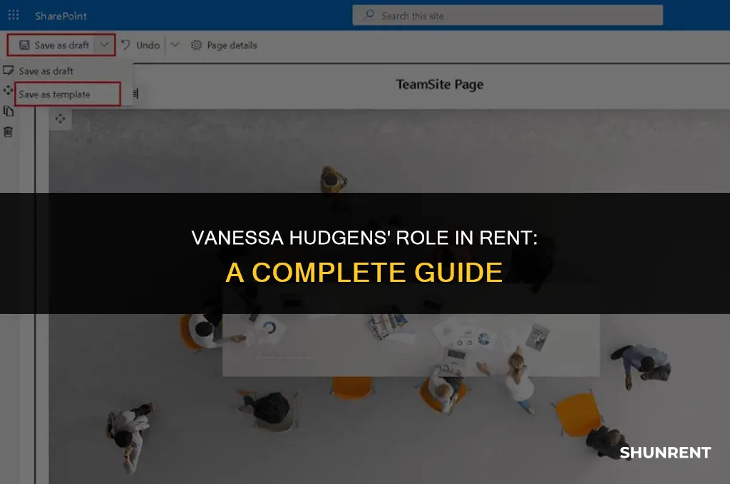 who does vanessa hudgens play in rent
