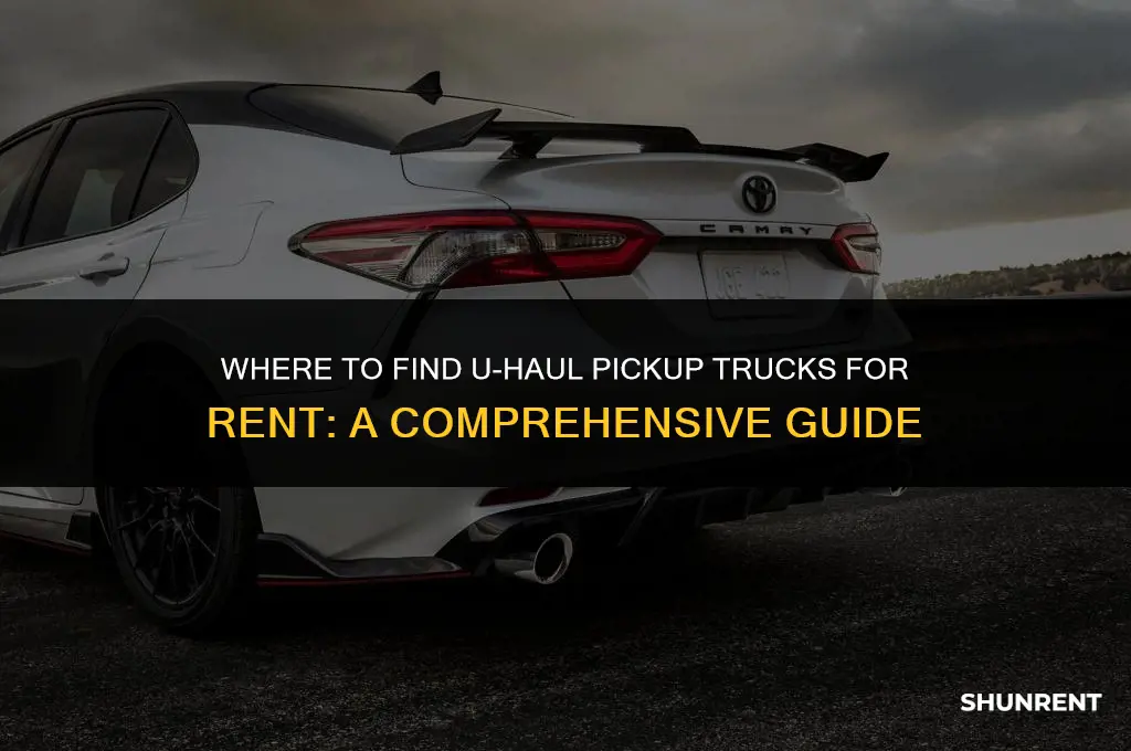 who has uhaul pickup trucks for rent