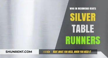 Elegant Silver Table Runners for Rent in Richmond: Who to Call