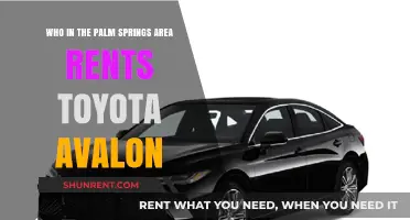 Palm Springs Toyota Avalon Rentals: Where to Find Them