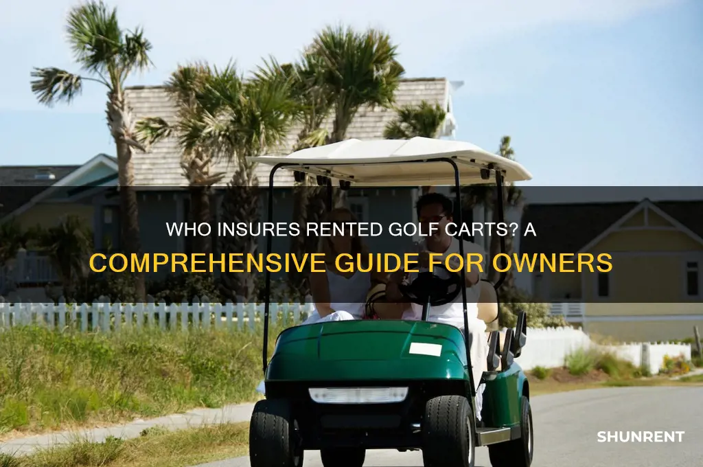 who insures golf carts that are rented out