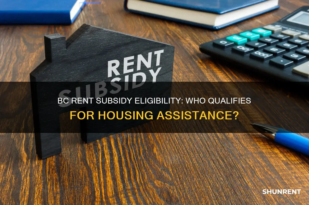 who is eligible for rent subsidy in bc