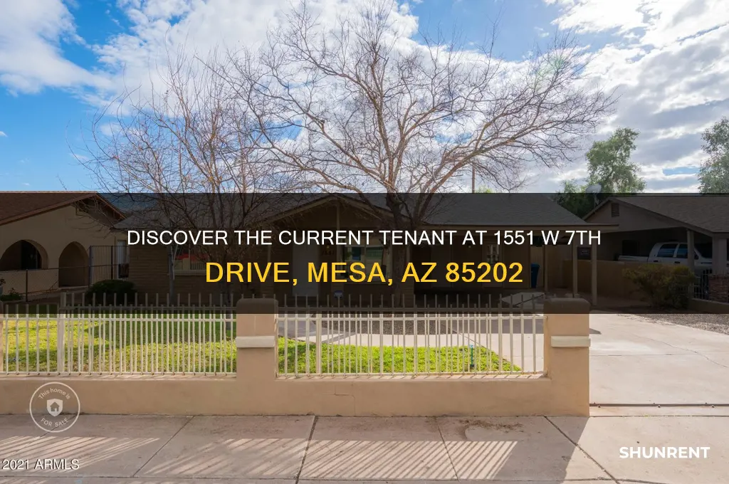 who is renting 1551 w 7th drive mesa az 85202