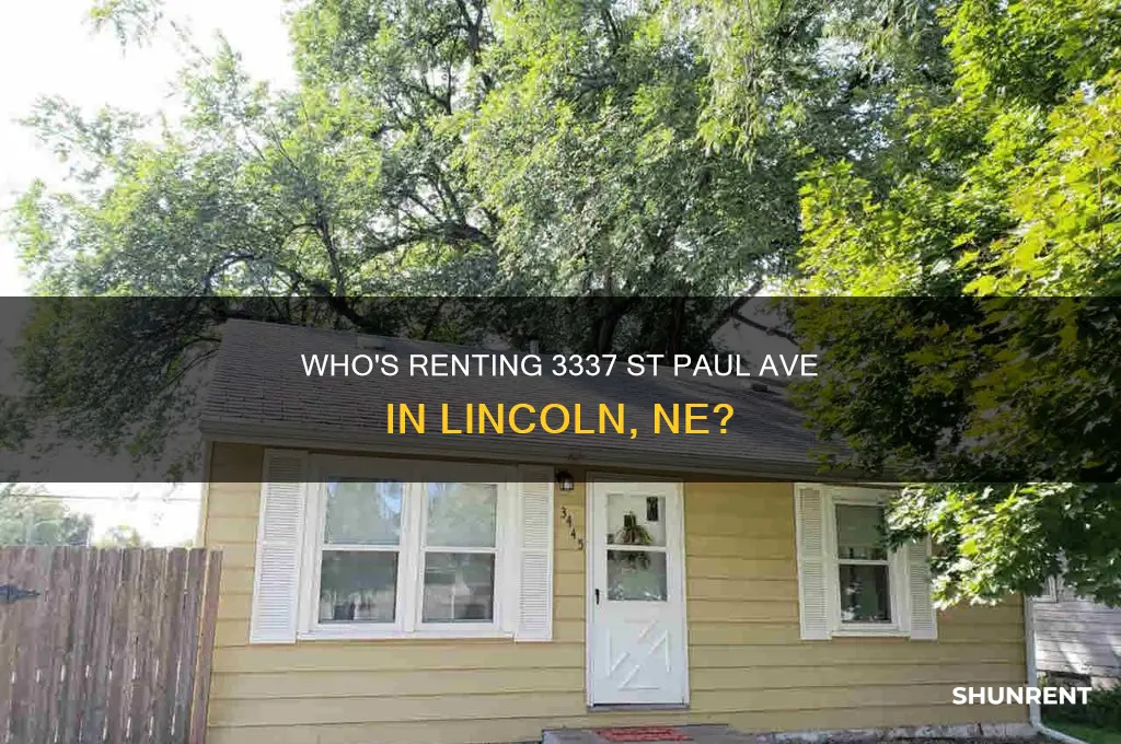 who is renting 3337 st paul ave lincoln ne