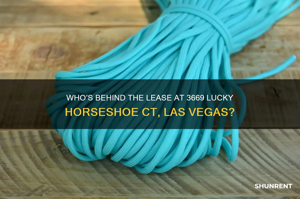 who is renting 3669 lucky horseshoe ct las vegas nevada