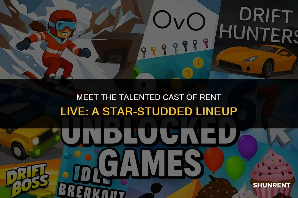 who is the cast of rent live
