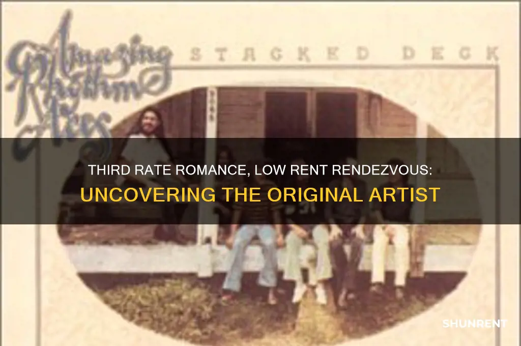 who originally sang third rate romance low rent rendezvous
