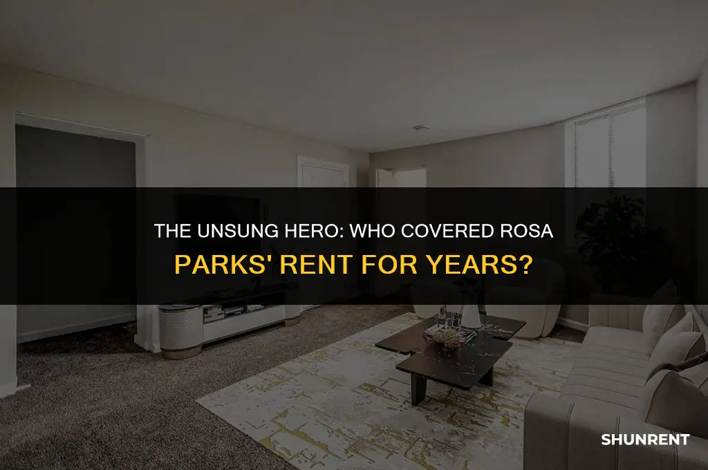 who paid rosa parks rent for years