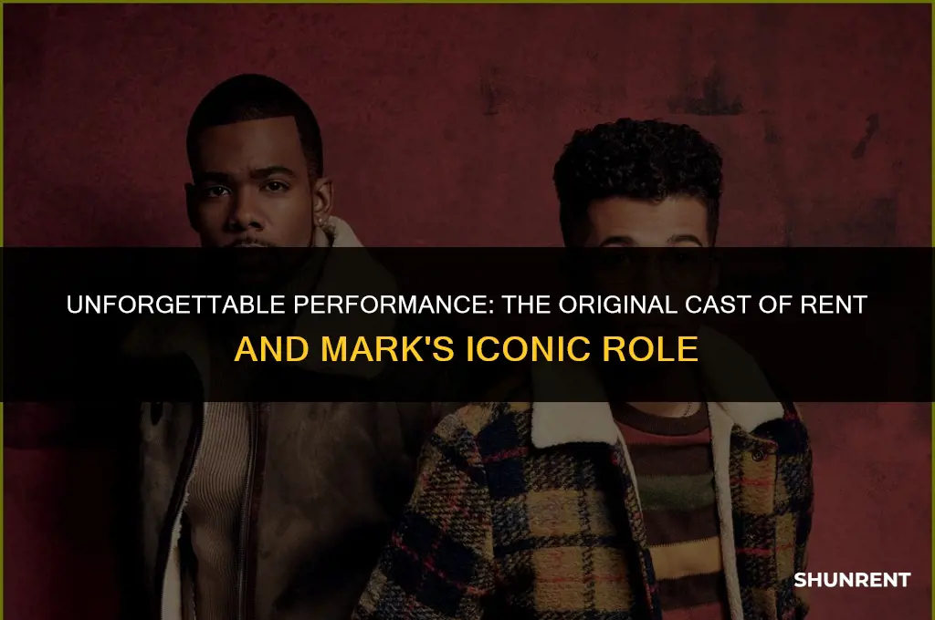 who played mark in rent original cast