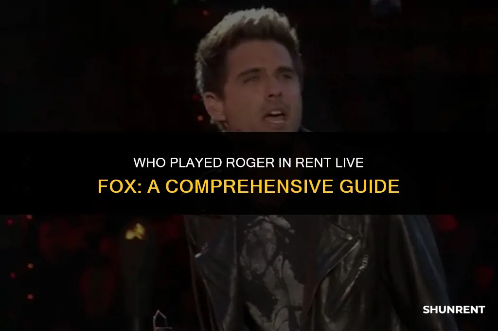 who played roger in rent live fox