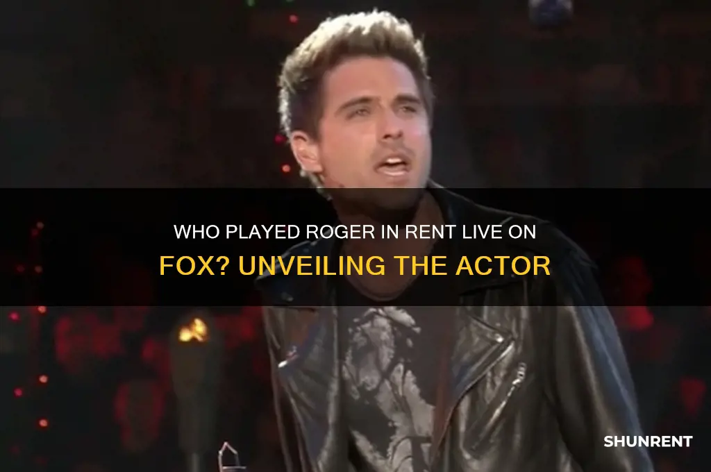 who played roger in rent live on fox