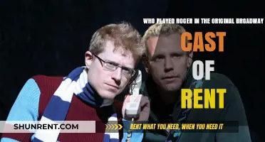 Who Played Roger in the Original Broadway Cast of Rent?