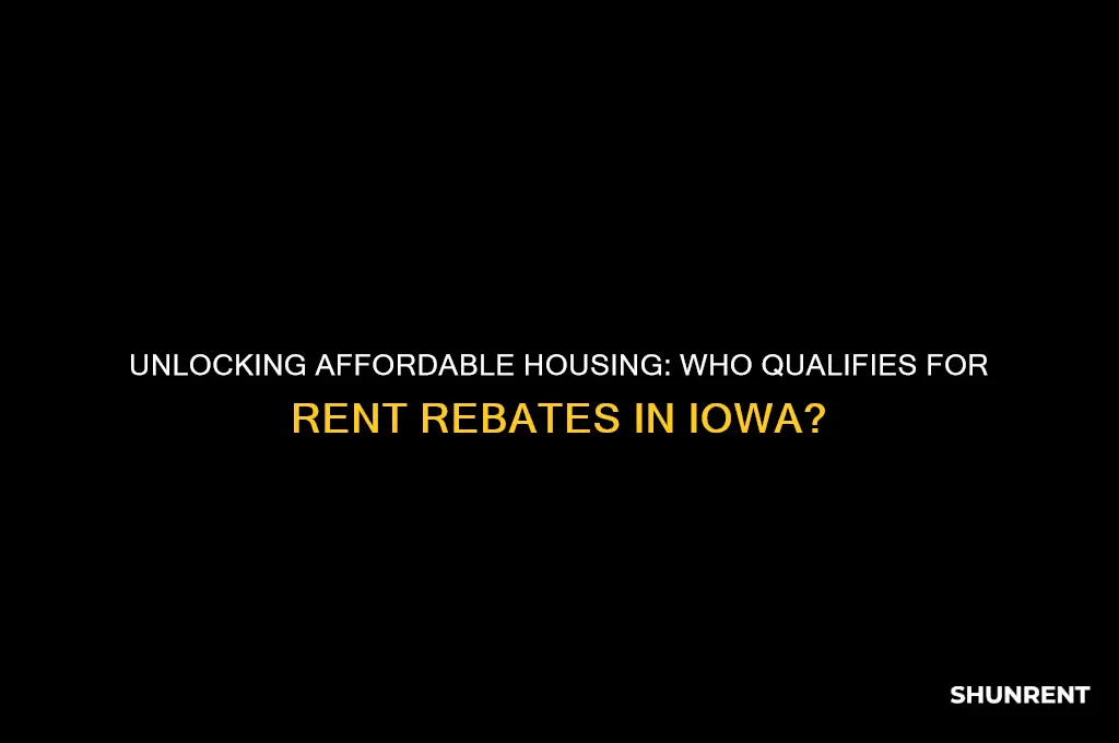 who qualifies for rent rebate in iowa