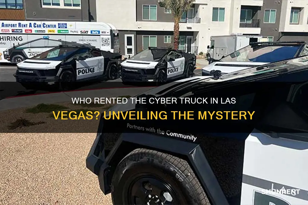 who rented the cyber truck in las vegas