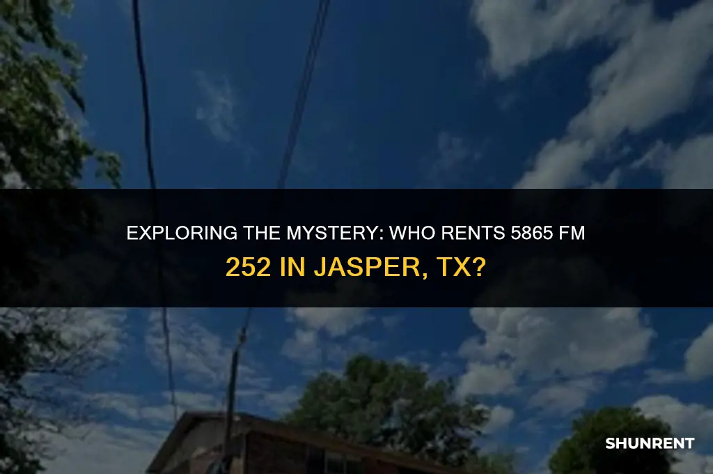 who rents 5865 fm 252 jasper tx