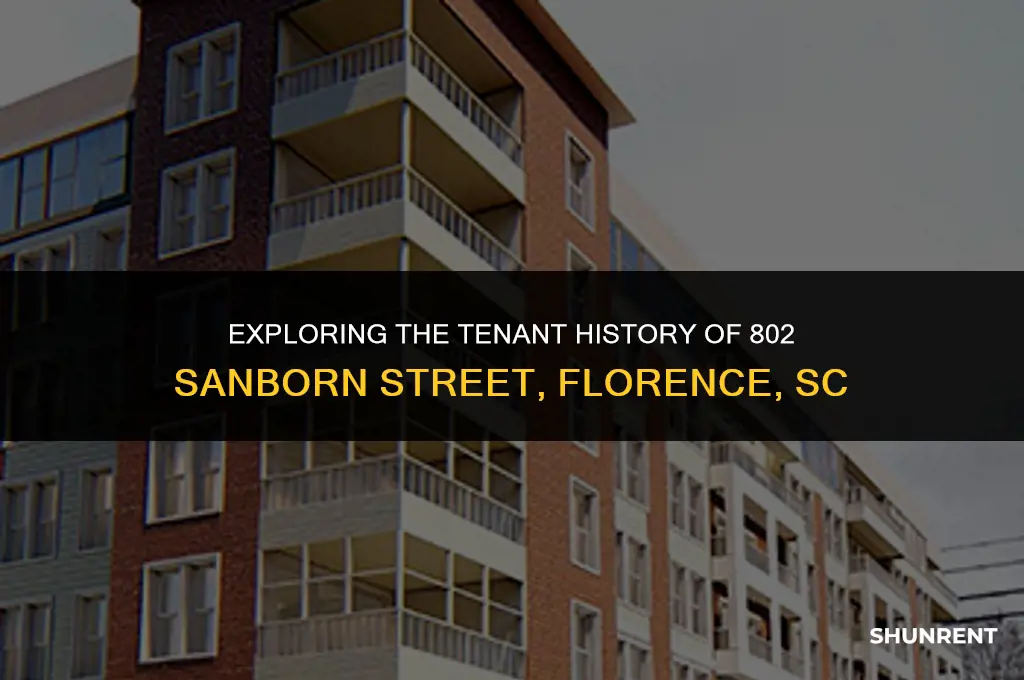 who rents 802 sanborn street florence sc
