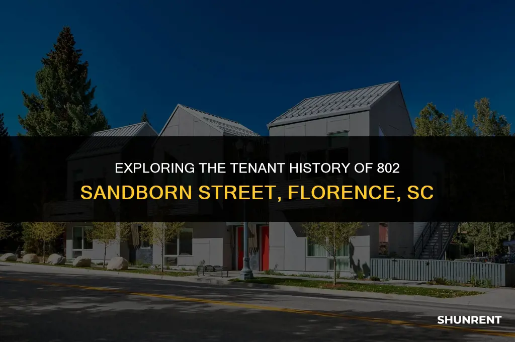 who rents 802 sandborn street florence sc